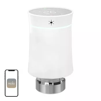 MOES TRV BY100 ZigBee dotykowa głowica termostatyczna
