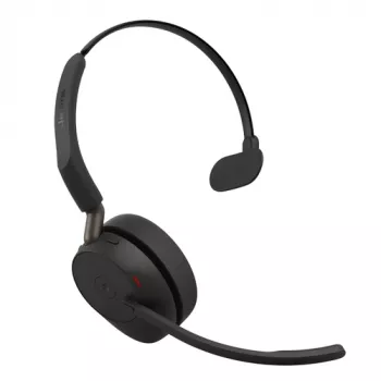 Jabra Evolve3 65 Mono Link 390a Bezprzewodowy zestaw słuchawkowy Bluetooth z adapterem USB-A - certyfikat Microsoft Teams, mikrofon z redukcją szumów, 35 godz. rozmów