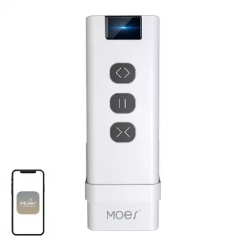 MOES YK2169 ZigBee 3.0 Bezprzewodowy Przełącznik Scen, 4-kanałowy, 12 Scen, Zasilany Bateryjnie, Biały
