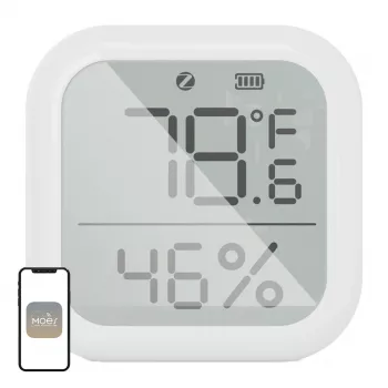 MOES ZSS-KB-TH-LF-C Czujnik temperatury i wilgotności ZigBee z wyświetlaczem LCD