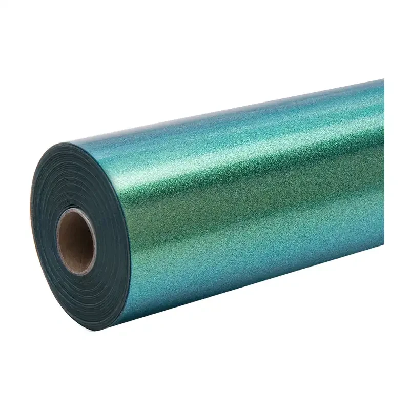HTVRONT Chameleon Heat Transfer Vinyl Roll 30,5 cm x 90 cm złoto-zielony