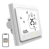 MOES BHT-002 Wi-Fi LCD Inteligentny Termostat do Ogrzewania Wody, Ekran Dotykowy, Sterowanie Aplikacją i Głosem, Biały