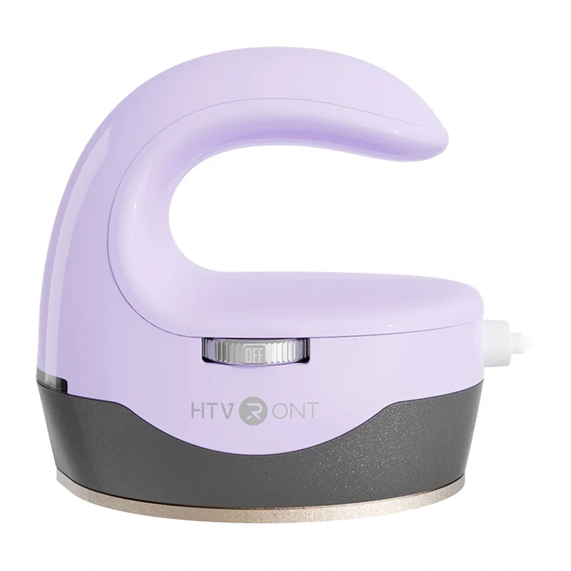 HTVRONT HPM02 Mini4 Prasa do transferu ciepła (fioletowa) – płyta ceramiczna 2,6 x 4,4 cala, 3 poziomy temperatury, automatyczne wyłączanie