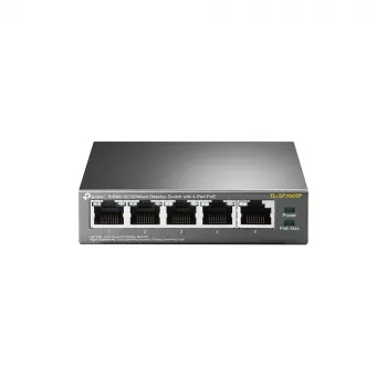 TP-Link TL-SF1005P 5-portowy 10/100 Mbps Desktopowy Switch PoE+ z 4 portami PoE+, budżet 67W, tryb Extend
