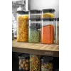 GEFU PANTRY Prostokątny Pojemnik 2,5 L Czarny, Przezroczysty 1 szt.