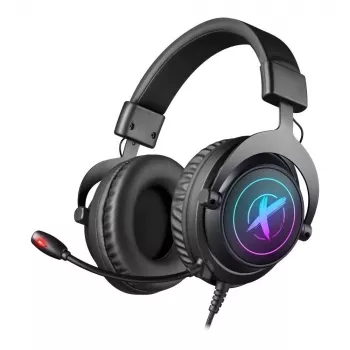 Defender EPIC PRO 7.1 Wirtualny Dźwięk Przestrzenny RGB Zestaw Słuchawkowy dla Graczy z Mikrofonem, USB, Czarny