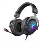 Defender EPIC PRO 7.1 Wirtualny Dźwięk Przestrzenny RGB Zestaw Słuchawkowy dla Graczy z Mikrofonem, USB, Czarny