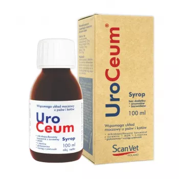 Scanvet Uroceum 100 ml doustny płynny suplement wspomagający układ moczowy dla psów i kotów