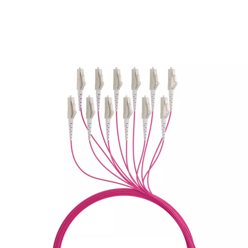 EFB Elektronik Kabel Trunkowy U-DQ ZN BH OM4 12G 1x12 LC-LC 90m Dca LSZH - Kabel Światłowodowy - 90 m O8342S90OM4