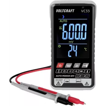 VOLTCRAFT VC33 Ręczny Multimetr Kalibrowany (ISO) Wyświetlacz Cyfrowy 5999 Counts VC-13948585