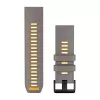 Garmin QuickFit 26 mm Silikonowy Pasek do Zegarka Slate Gray/Yellow 010-14508-02