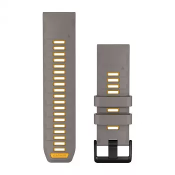 Garmin QuickFit 26 mm Silikonowy Pasek do Zegarka Slate Gray/Yellow 010-14508-02