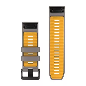 Garmin QuickFit 26 mm Silikonowy Pasek do Zegarka Slate Gray/Yellow 010-14508-02