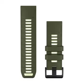 Garmin QuickFit 26 mm silikonowy pasek do zegarka - Olive Drab / Lemon 010-14508-01