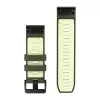 Garmin QuickFit 26 mm silikonowy pasek do zegarka - Olive Drab / Lemon 010-14508-01