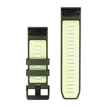 Garmin QuickFit 26 mm silikonowy pasek do zegarka - Olive Drab / Lemon 010-14508-01