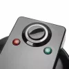 EMERIO WM-131149 Gofernica do gofrów z powłoką nieprzywierającą, bez BPA, czarna