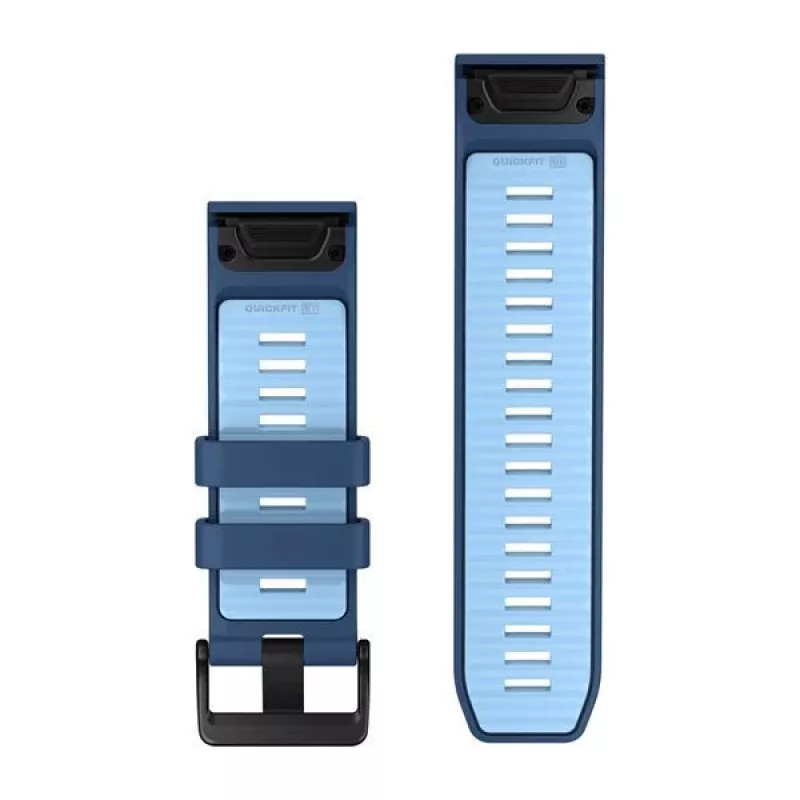 Garmin QuickFit 26 mm silikonowy pasek do zegarka - Tidal Blue/Ice Blue 010-14508-00