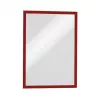 DURABLE DURAFRAME MAGNETIC A3 Czerwona magnetyczna ramka ekspozycyjna 5-pak
