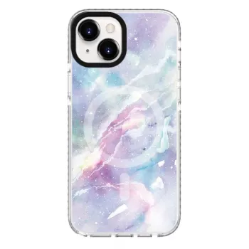 Evelatus etui na Apple iPhone 15 Plus PC+TPU z MagSafe - Custom Marble Purple