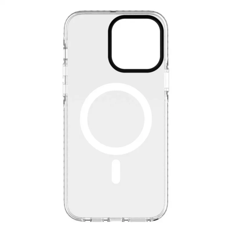 Evelatus Apple iPhone 15 Pro Max etui PC+TPU z MagSafe - przezroczysty z kwiatowym nadrukiem