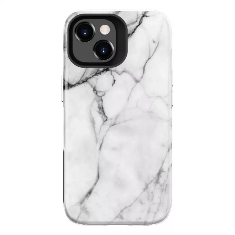 Evelatus Apple iPhone 15 Plus Etui Armor TPU+PC Marmur Biały