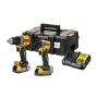 DEWALT 18V XR DCD800 DCF850 Zestaw dwuczęściowy z 2x akumulatorami 1.7Ah Powerstack