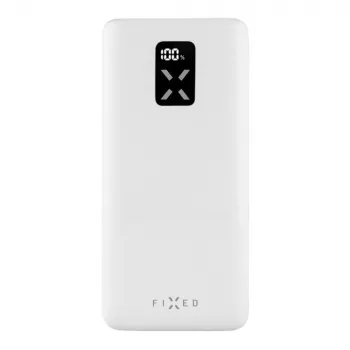 Power bank Fixed Zen 20 20000 mAh z wyświetlaczem LCD i wyjściem PD 20W - biały FIXZEN-20-WH