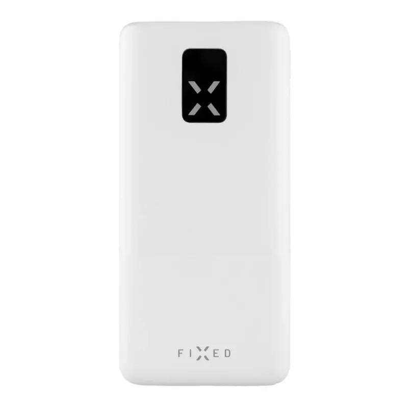 Power bank Fixed Zen 20 20000 mAh z wyświetlaczem LCD i wyjściem PD 20W - biały FIXZEN-20-WH
