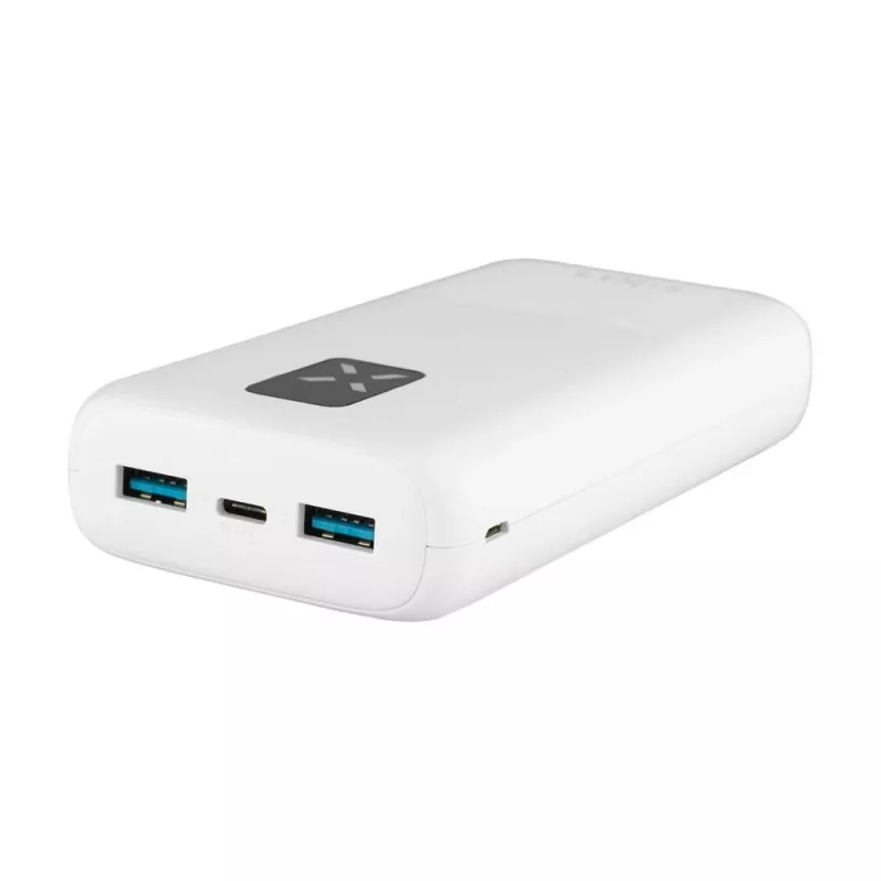 Power bank Fixed Zen 20 20000 mAh z wyświetlaczem LCD i wyjściem PD 20W - biały FIXZEN-20-WH