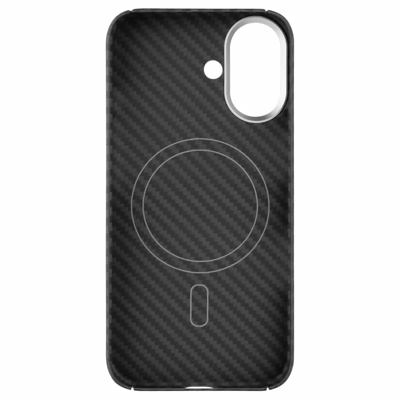 FIXED MagVelar Aramid Fiber Tylny Etui dla Apple iPhone 17 - Czarny