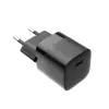 Stacjonarna mini ładowarka ścienna z wyjściem USB-C i obsługą PD, 30W - czarna FIXC30M-C-BK