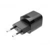 Stacjonarna mini ładowarka ścienna z wyjściem USB-C i obsługą PD, 30W - czarna FIXC30M-C-BK