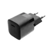 Stacjonarna mini ładowarka ścienna z wyjściem USB-C i obsługą PD, 30W - czarna FIXC30M-C-BK