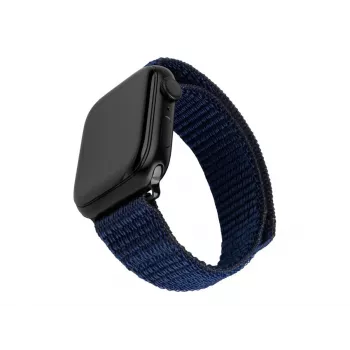 Stały sportowy pasek do Apple Watch 42/44/45mm 160-210 mm ciemnoniebieski nylon