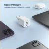 Fixed Mini 2x USB-C i USB GaN ładowarka 65W biała