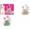 Marabu KiDS Puzzle 3D Domek Wróżek, 43-elementowy zestaw drewniany, sklejka z wyciętymi elementami, montaż bez kleju - 1 szt. 0317000000010