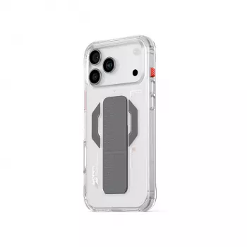 Skinarma Haxa etui przezroczyste z ładowaniem magnetycznym i uchwytem stojakiem dla iPhone 17 Pro