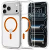 Spigen Ultra Hybrid MagSafe etui na iPhone 17 Pro / 18 Pro - Przezroczyste/Pomarańczowe