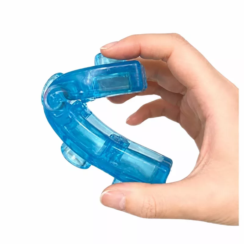 LEAN TOYS Klocki gumowe elastyczne konstrukcyjne przezroczyste kolorowe 20 szt.