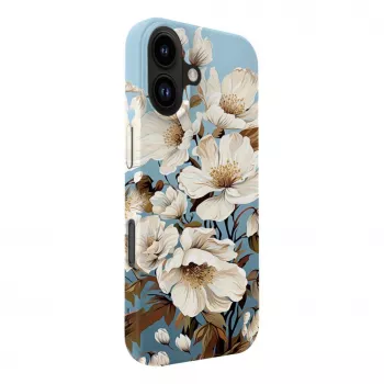 Evelatus Apple iPhone 16 Slim Shell z MagSafe - Custom Print Flower Blue
