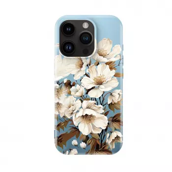 Evelatus etui typu slim shell dla iPhone 16 Pro Max z MagSafe - Flower Blue