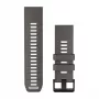 Garmin QuickFit 26 paski do zegarka, Pebble Grey/Silver Grey silikonowy [010-14510-00]