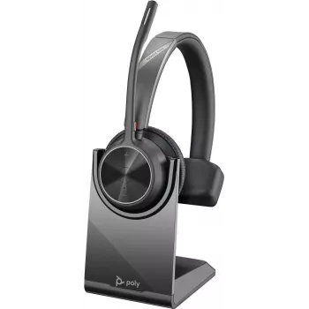 Słuchawki nauszne bezprzewodowe HP Poly Voyager 4300 UC Series 4310 z adapterem USB-C i podstawką, certyfikat Zoom 218474-01