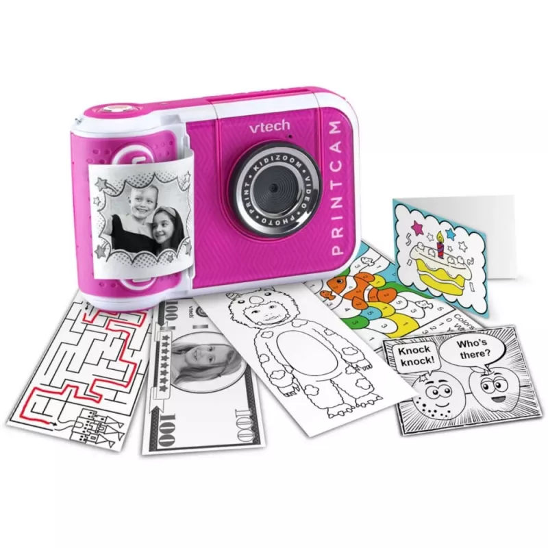 VTech Kidizoom Print Cam różowy – aparat cyfrowy z drukiem termicznym