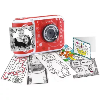 VTech KidiZoom Print Cam aparat cyfrowy czerwono-biały