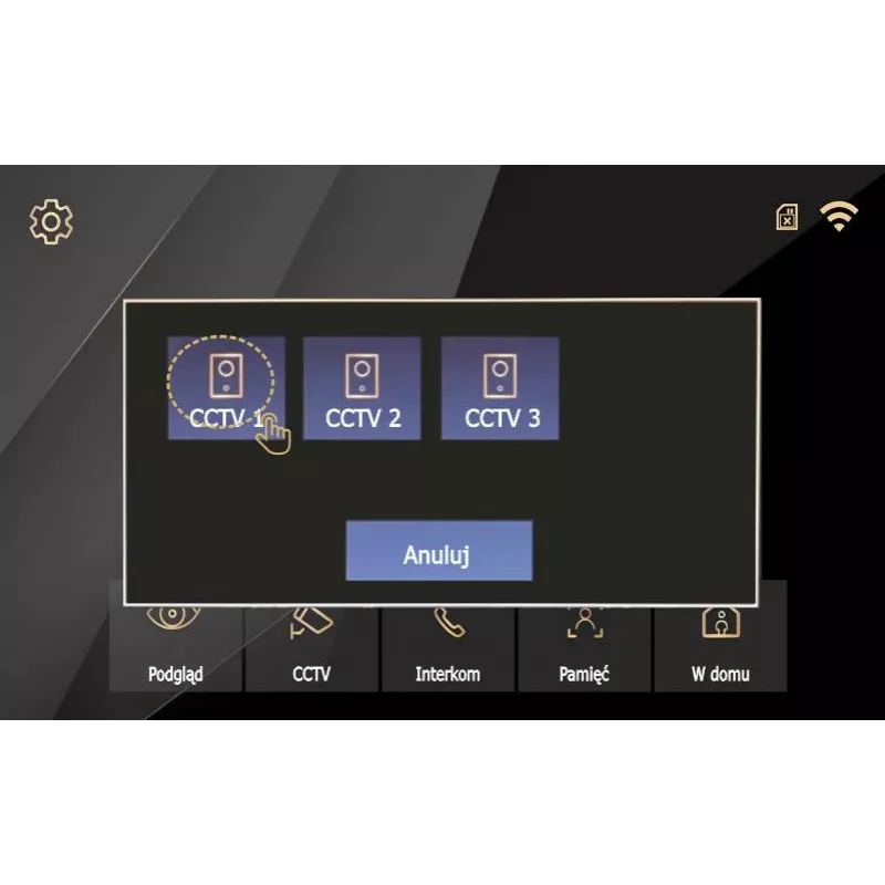 REVIZOOM RM-T273HD biały 7-calowy wideodomofon z panelem zewnętrznym RC-212HD-CK1