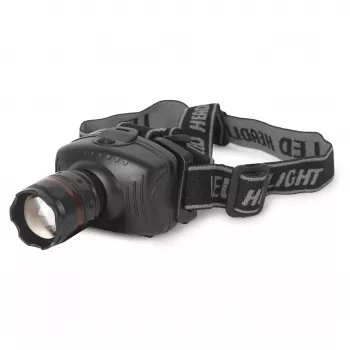 ENTAC EHL-ZOOM-1W-PL Zoom 1W latarka czołowa LED, czarna