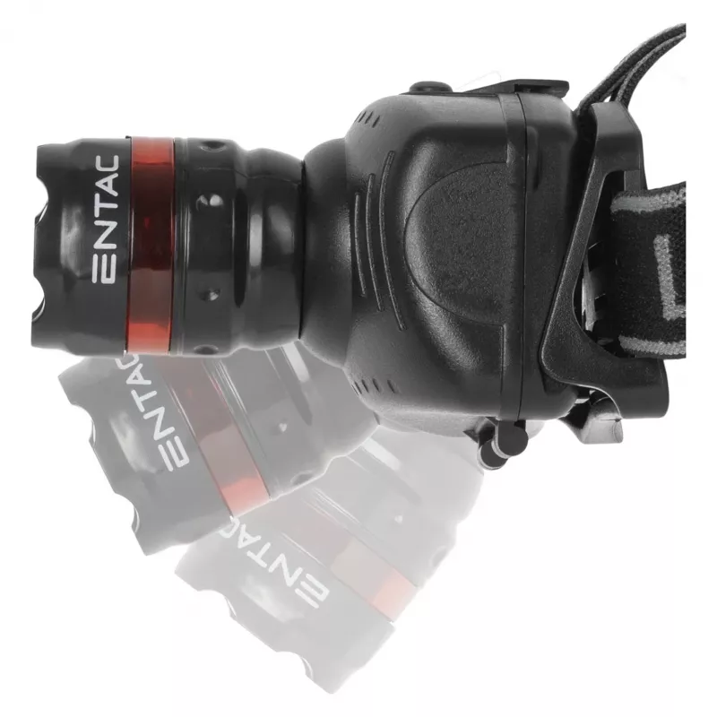 ENTAC EHL-ZOOM-1W-PL Zoom 1W latarka czołowa LED, czarna