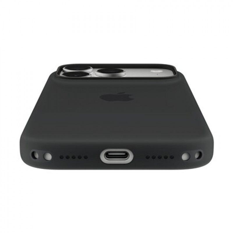 Apple iPhone 18 Pro etui silikonowe z MagSafe (Silicone Case) – czarny